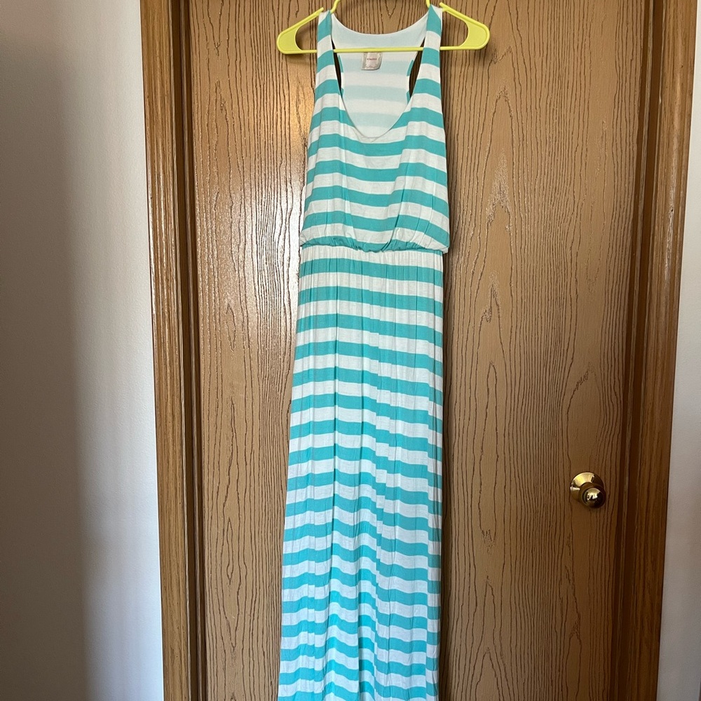 NYMPHE Mint and White Medium Maxi Dress